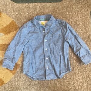 Mini Boden Blue Button-Down Shirt